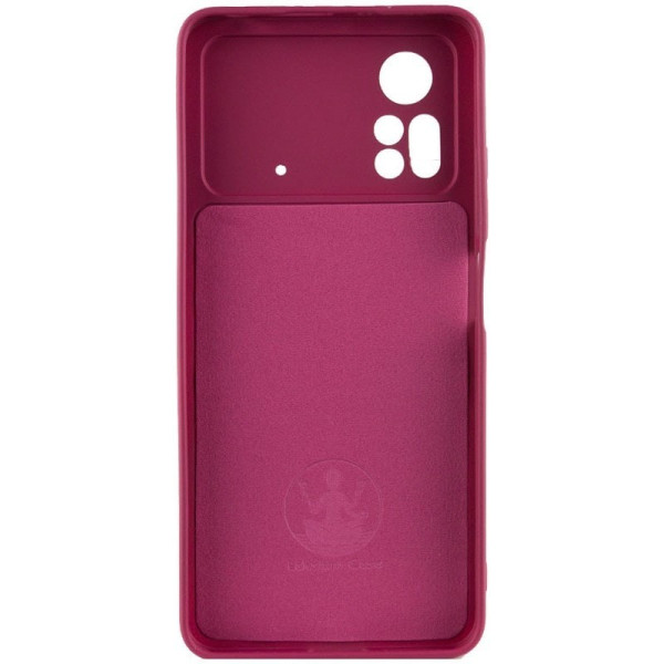 Чехол Silicone Cover Lakshmi Full Camera для Xiaomi Poco X4 Pro 5G Marsala