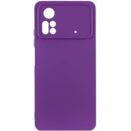 Чохол Silicone Cover Lakshmi Full Camera для Xiaomi Poco X4 Pro 5G Purple