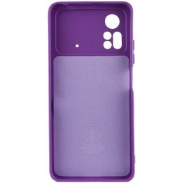 Чохол Silicone Cover Lakshmi Full Camera для Xiaomi Poco X4 Pro 5G Purple