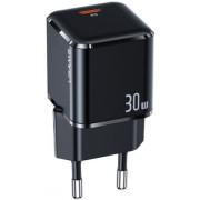 Сетевое зарядное устройство Usams T45 Super Si Mini USB-C PD&QC3.0 30W 3A Black (US-CC148)