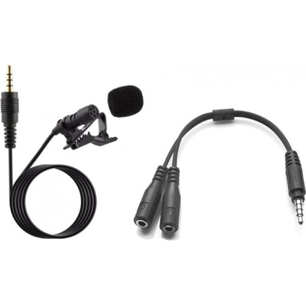Мікрофон XoKo MC-100 + Сплітер 3.5 мм (XK-MC100BK)