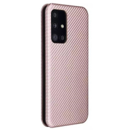 Чехол-книжка Anomaly Carbon для Samsung A73 A736 Rose Gold