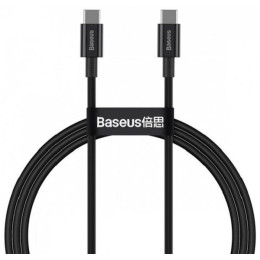 Кабель Baseus Superior Type-C to Type-C 100W 1m Black (CATYS-B01)