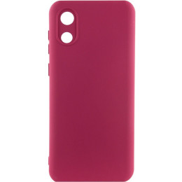Чохол Silicone Cover Lakshmi Full Camera для Samsung A032 A03 Core Marsala