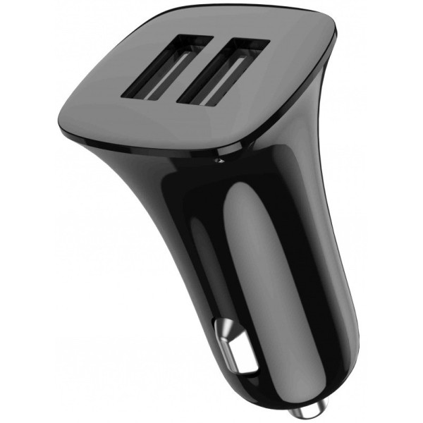 Автомобильное зарядное устройство Jellico F1 2USB 3.1A Black