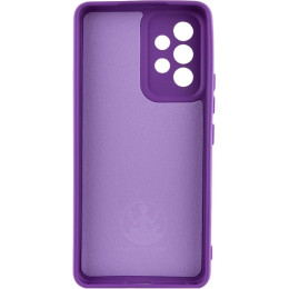 Чохол Silicone Cover Lakshmi Full Camera для Samsung A73 A736 Purple