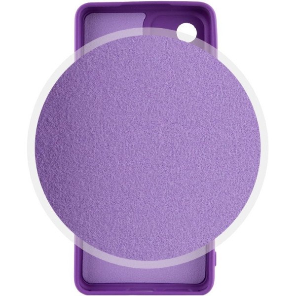 Чохол Silicone Cover Lakshmi Full Camera для Samsung A73 A736 Purple