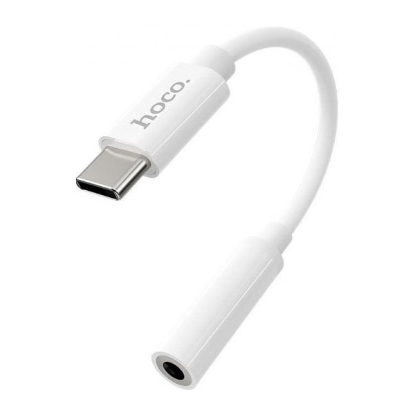 Аудио-переходник Hoco LS30 Type-C to 3.5 mm White