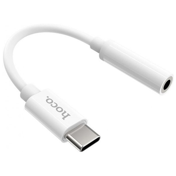 Аудио-переходник Hoco LS30 Type-C to 3.5 mm White