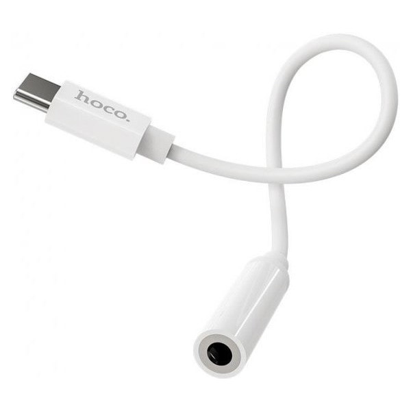 Аудио-переходник Hoco LS30 Type-C to 3.5 mm White