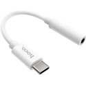 Аудио-переходник Hoco LS30 Type-C to 3.5 mm White