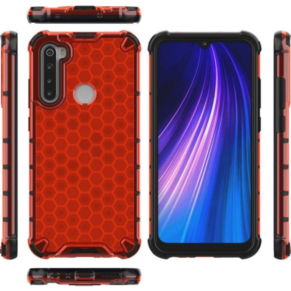Чехол Honeycomb для Xiaomi Redmi Note 8/Note 8 2021 Red