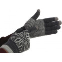 Перчатки ArmorStandart Touch Gloves Snowflake с орнаментом Light Grey