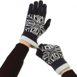 Перчатки ArmorStandart Touch Gloves Snowflake с орнаментом Blue