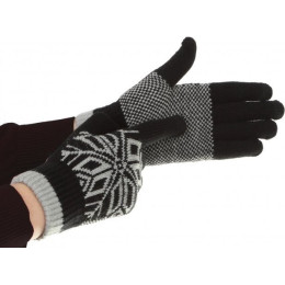 Перчатки ArmorStandart Touch Gloves Snowflake с орнаментом Black
