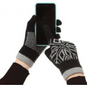 Перчатки ArmorStandart Touch Gloves Snowflake с орнаментом Black