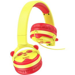 Навушники Hoco W31 Childrens Yellow/Red 2