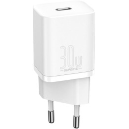 Мережевий зарядний пристрій Baseus Super Si quick charger IC 30W EU White (CCSUP-J02)