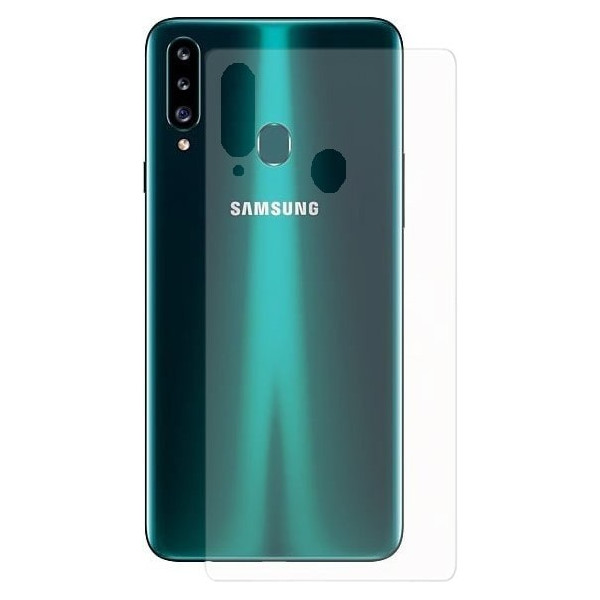 Задняя защитная гидрогелевая пленка DM для Samsung A20S Глянцевая