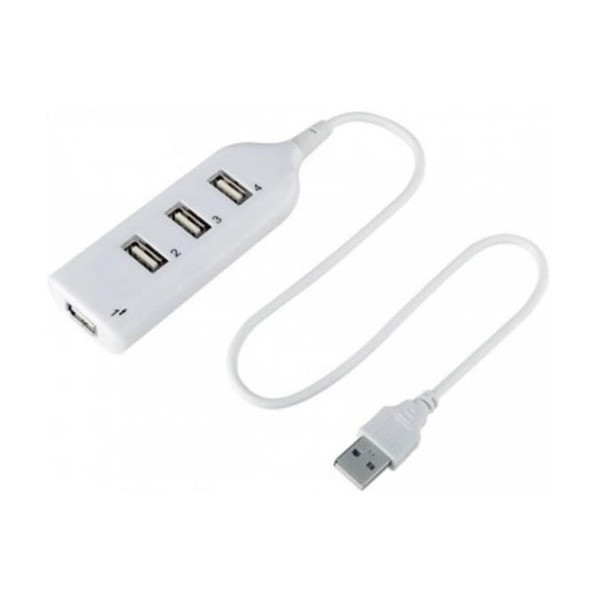 USB HUB Voltronic DNS-HUB4-OW, 4хUSB2.0, White (DNS-HUB4-OW/19155)