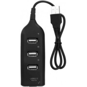 USB HUB Voltronic DNS-HUB4-OB, 4хUSB2.0, Black (DNS-HUB4-OB/19156)