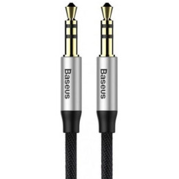AUX Кабель Baseus Yiven M30 1M Silver/Black