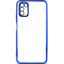 Чохол силіконовий з глянцевою окантовкою для Poco M3 Blue