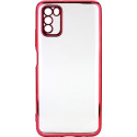 Чехол силиконовый с глянцевой окантовкой для Poco M3 Red