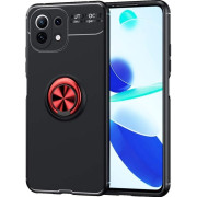 Чехол Deen ColorRing для Xiaomi Mi 11 Lite/11 Lite 5G Black/Red