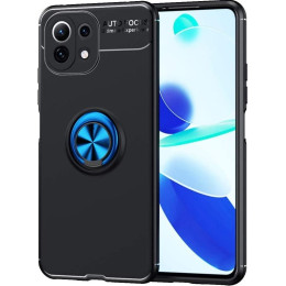 Чехол Deen ColorRing для Xiaomi Mi 11 Lite/11 Lite 5G Black/Blue