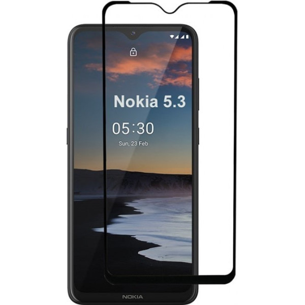 Захисне скло для Nokia 5.3 Black Premium