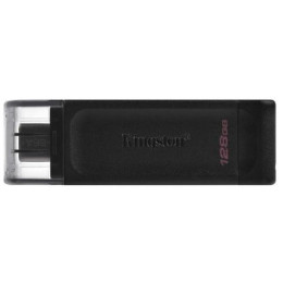 Флеш память Kingston DataTraveler 70 128GB Type-C Black (DT70/128GB)