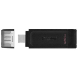 Флеш память Kingston DataTraveler 70 128GB Type-C Black (DT70/128GB)