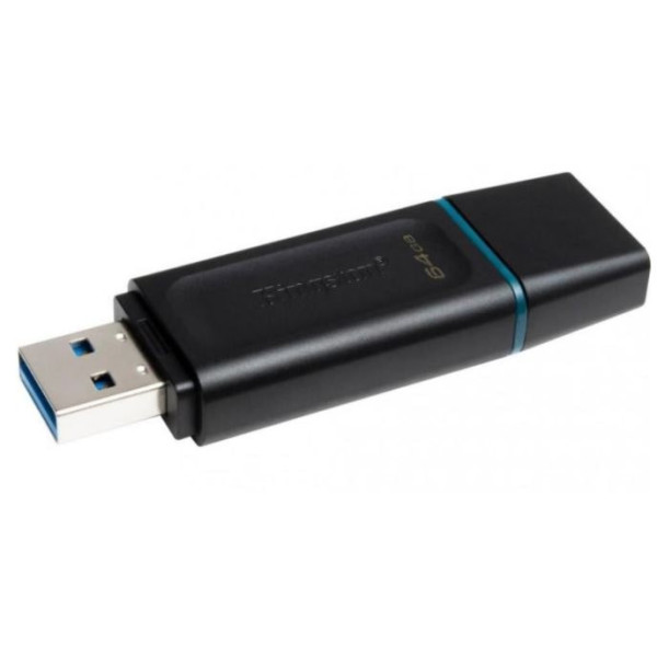 Флеш пам'ять Kingston DT Exodia 64GB USB 3.2 Black/Teal (DTX/64GB)
