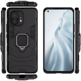 Чохол Transformer Ring for Magnet для Xiaomi Mi 11 Black