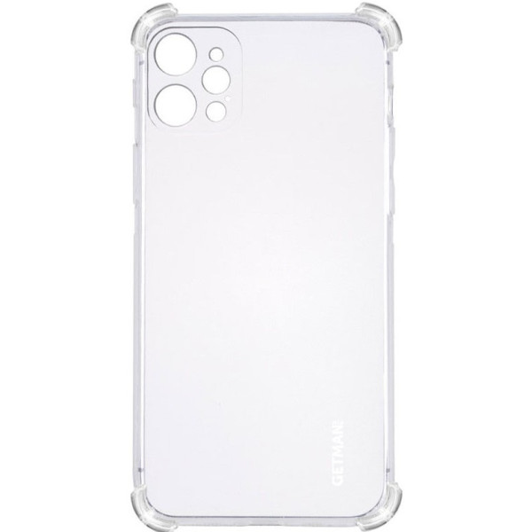 Чохол Getman з посиленими кутами для iPhone 12 Pro Max прозорий
