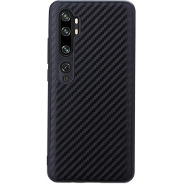 Чехол силиконовый Carbon для Xiaomi Mi Note 10 Black