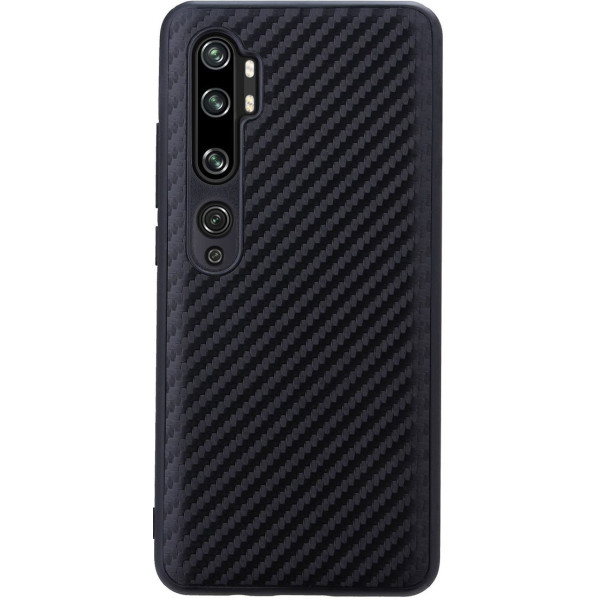 Чехол силиконовый Carbon для Xiaomi Mi Note 10 Black