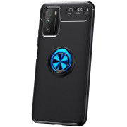 Чохол Deen Color Ring для Poco M3 Black/Blue