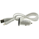 Автомобильное зарядное устройство WUW T21 (1USB, 1А) + Lightning cable White