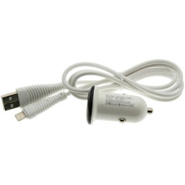 Автомобильное зарядное устройство WUW T21 (1USB, 1А) + Lightning cable White