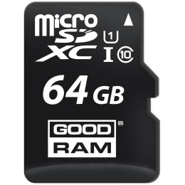 Карта пам'яті Goodram microSDХC 64GB UHS-I Сlass 10 + SD-adapter (M1AA-0640R12)