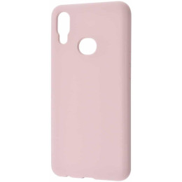 Silicone Case Samsung A10S Light Pink