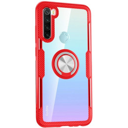 Чехол Deen Crystal Ring Xiaomi Redmi Note 8 бесцветный/Red