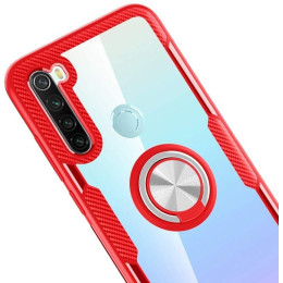 Чехол Deen Crystal Ring Xiaomi Redmi Note 8 бесцветный/Red 2