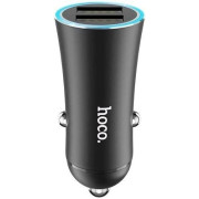 Автомобильное зарядное устройство Hoco UC204 2USB 2.4A Black