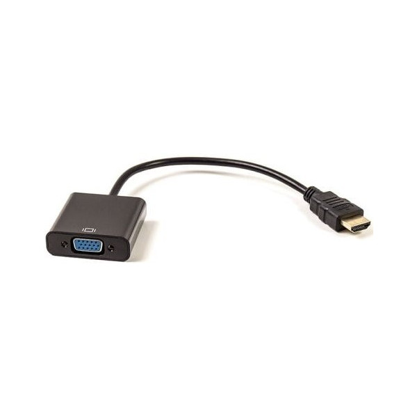 Адаптер REAL-EL HDMI-VGA (M/F) 0.15 м Чорний (EL123500020)