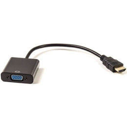 Адаптер REAL-EL HDMI-VGA (M/F) 0.15 м Чорний (EL123500020)