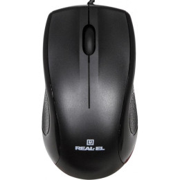 Мишка REAL-EL RM-208 USB Black (EL123200030)