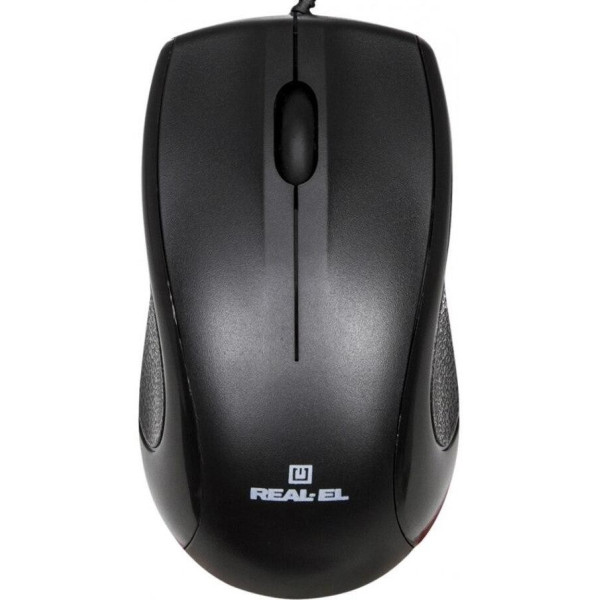 Мишка REAL-EL RM-208 USB Black (EL123200030)